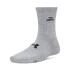 UA Essential Nv Mid Crew 3pk-WHT GRY-035