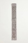 Pañuelo corbatín lurex plateado