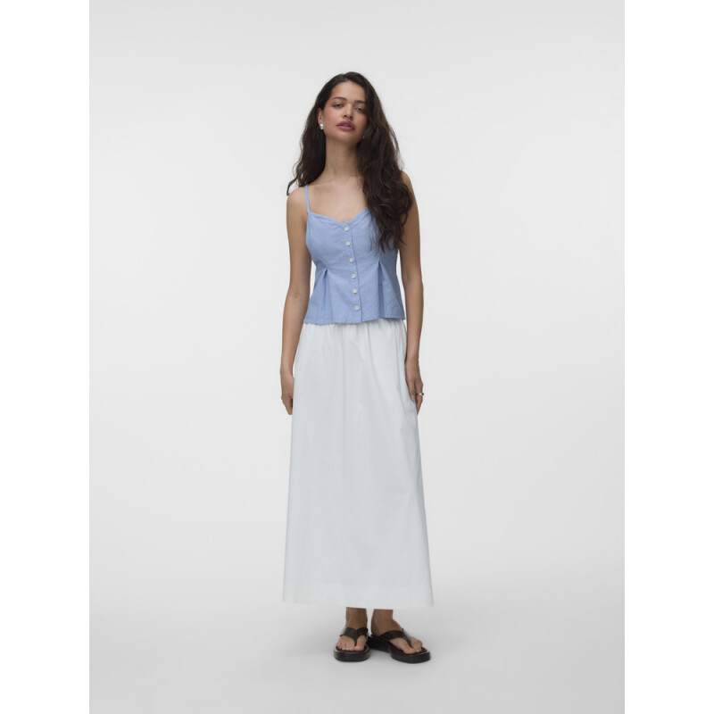 VMNORMA SL CHAMBRAY STRAP TOP Light Blue