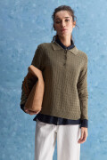 SWEATER BIANCA Verde Grisáceo