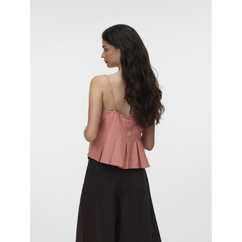 VMNORMA SL CHAMBRAY STRAP TOP Langoustino