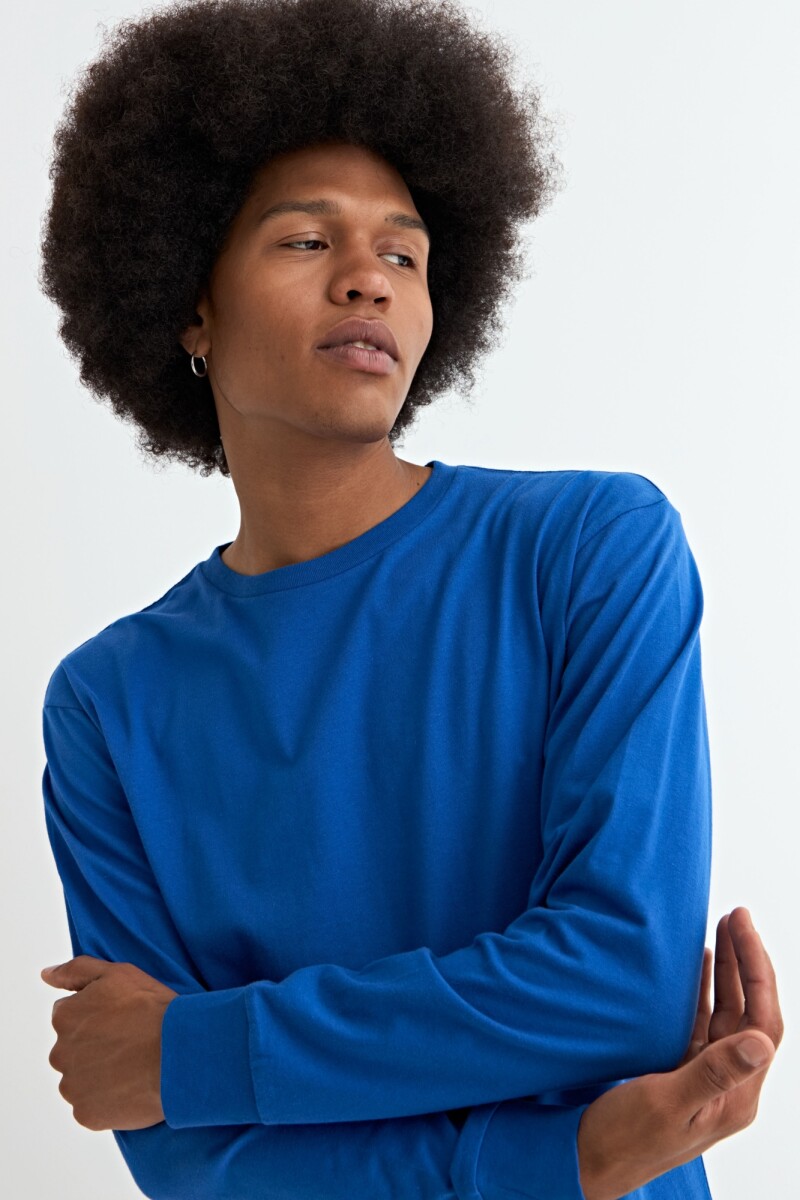 Remera cuello redondo AZUL