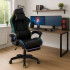 Silla Gamer Con Luces Led Ergonomica Escritorio y apoyapies con Cuero Sintético Imback Color Negro Silla Gamer Con Luces Led Ergonomica Escritorio y apoyapies con Cuero Sintético Imback Color Negro
