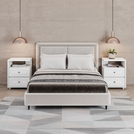 MESA DE LUZ MDF-Y-MDP BLANCO AMERICANO II
