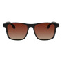 Lentes de sol De Tr90 Cuadrado Flap Gradiente Marón/Marrón