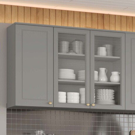 AEREO DE COCINA 120 CM MDF GRIS AMERICANA