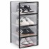 Set X4 Caja Organizadora Zapatos Zapatero Apilable Championes Calzado Premium Imback Negro Set X4 Caja Organizadora Zapatos Zapatero Apilable Championes Calzado Premium Imback Negro