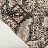 Cartera al hombro Signature en cuero snake Taupe