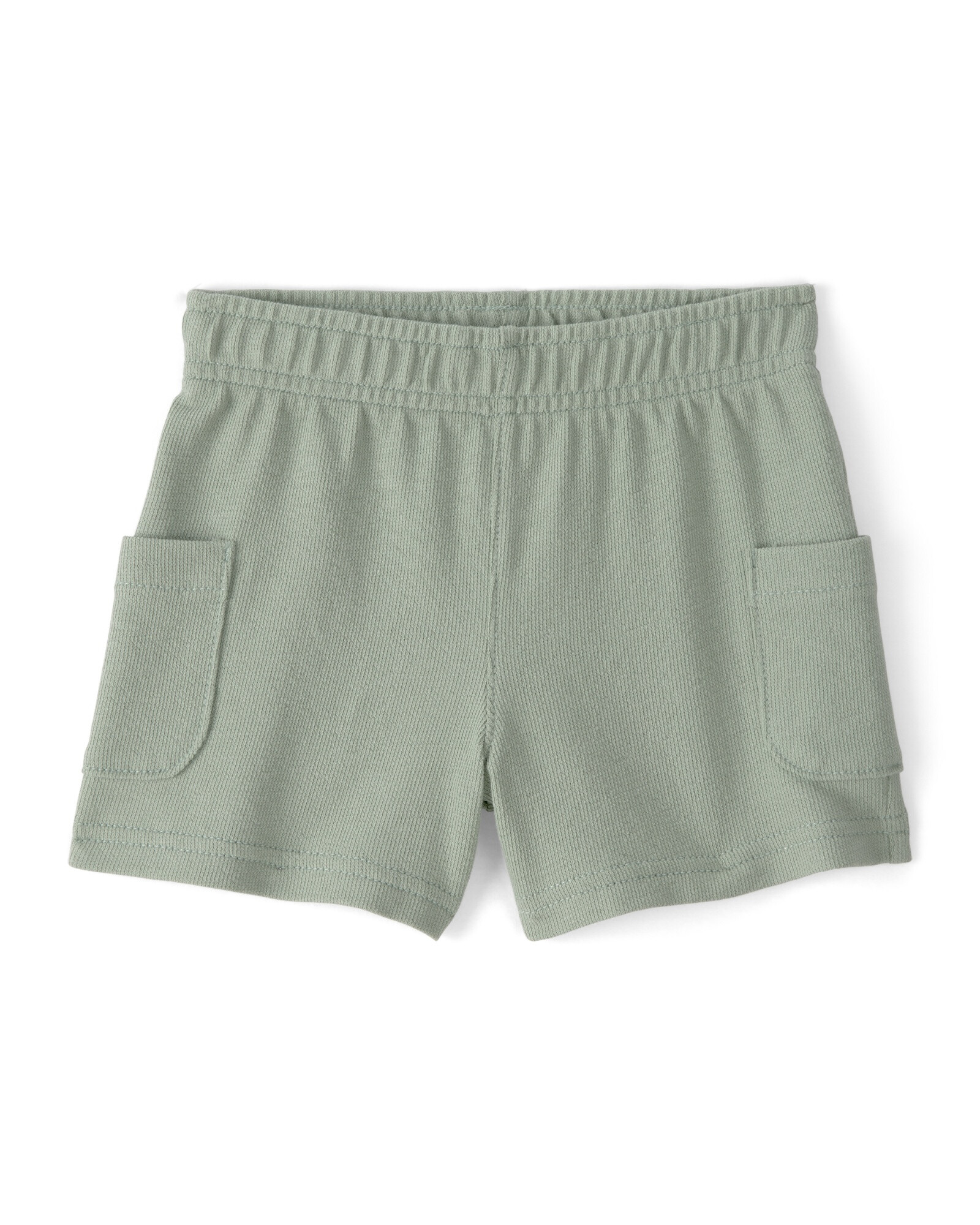 Set dos piezas de algodón, short y remera, verde, iguana bordada. Talles 2-5T Sin color
