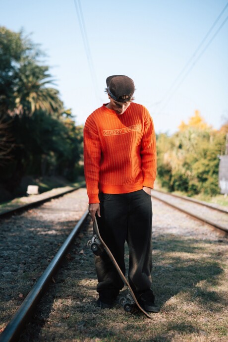 Buzo Tejido Barrel / Naranja U