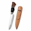 Cuchillo Artesanal Acero de Carbono Mango Simil Ciervo y Guampa o Hueso N°6 Cuchillo Artesanal Acero de Carbono Mango Simil Ciervo y Guampa o Hueso N°6