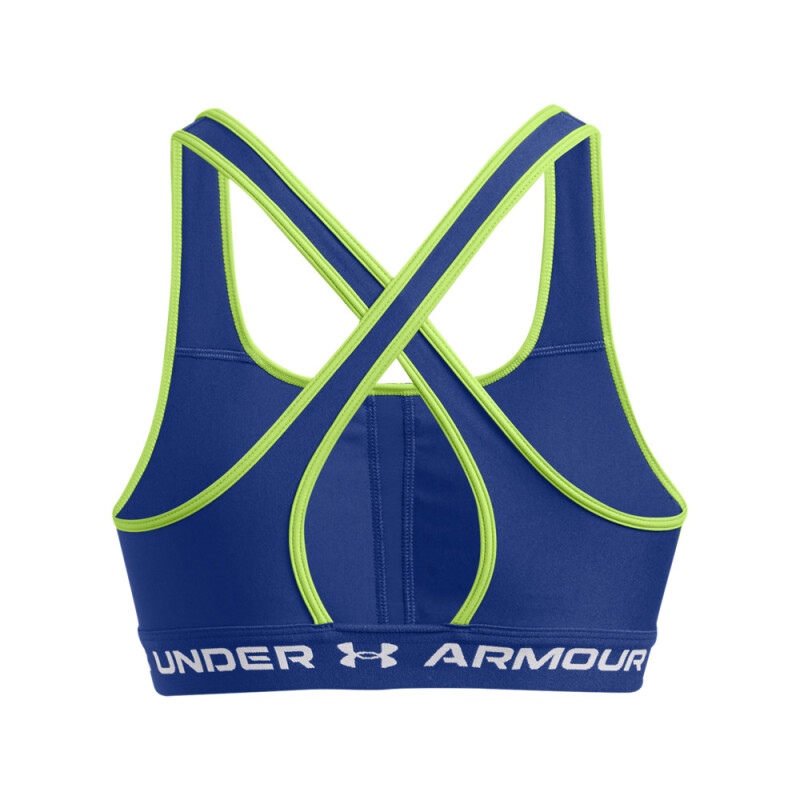 UA Crossback Mid Bra-PPL BLU-432