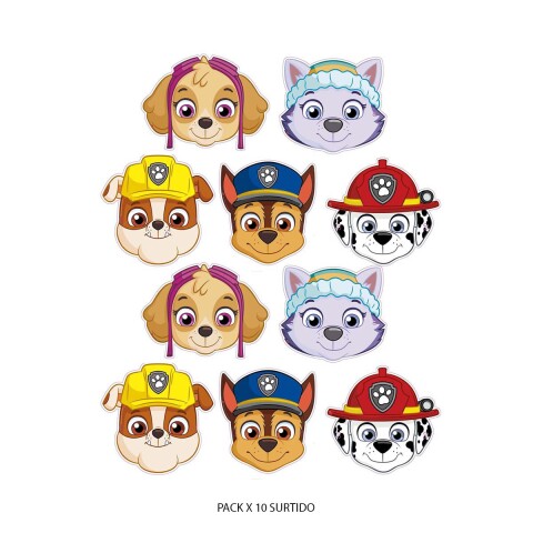 Cotillón Antifaz x 10 Paw Patrol Diseño Surtido U
