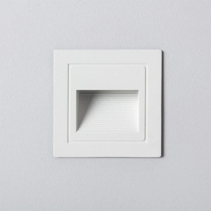 LUMINARIA TRENTO LUX CUBO DE EMBUTIR PARA ESCALERA - 3W Luminaria de Escalera Trento LUX 3W Blanco