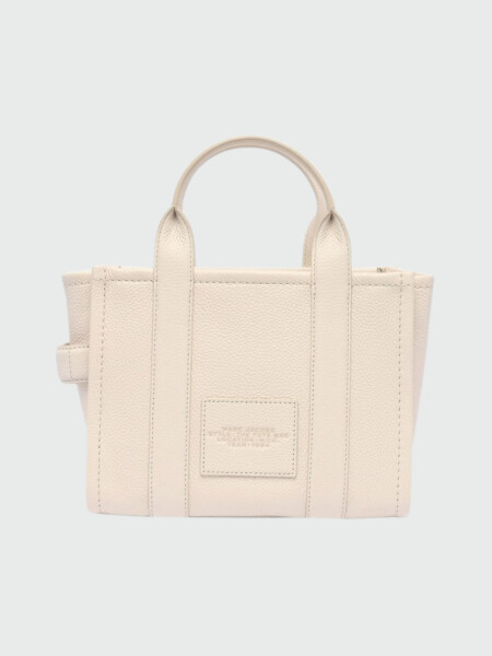 MARC JACOBS - THE LEATHER SMALL TOTE BAG Blanco