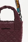 Cartera Tote Mini Matelasse Bordo