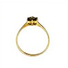 Anillo Flor-Oro Bajo-Piedra Zafiro y Zirconia-AN8125 conpiedra