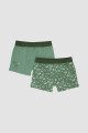 Pack x2 boxer marvel/disney Verde mili/esmeralda