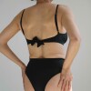 Culotte Etta – Bikini de tejido italiano con filtro UV+50 Negro