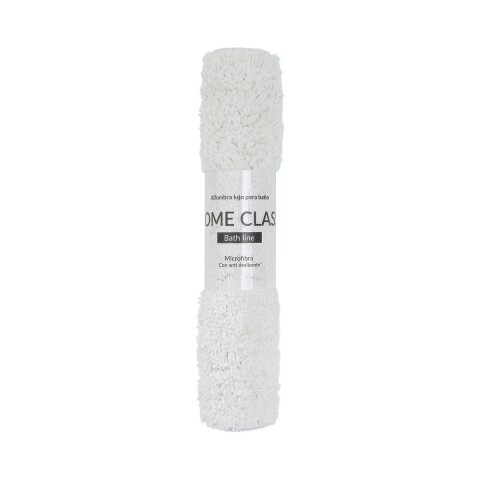 Alfombra Baño con Pelo Largo Home Class 40 x 60 cm BLANCO