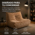Sillón ComboHome Toggo 1 Cuerpo Lazy Sofa Puff Corderoy Marrón 1