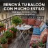 Mesa Plegable Auxiliar Circular Madera Vintage Rústica Gris