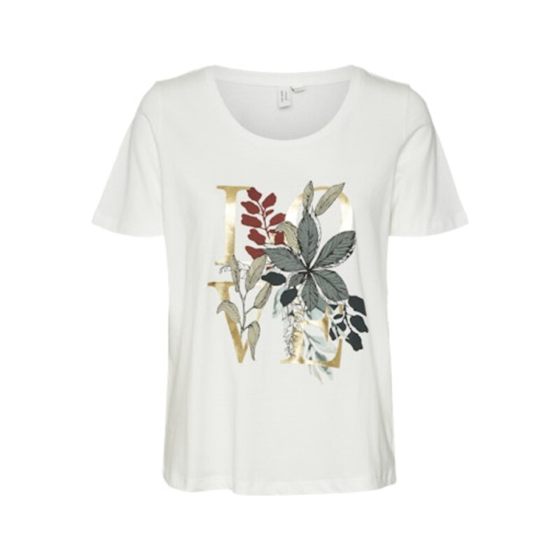 VMRISLANA S/S O-NECK T-SHIRT JRS BTQ GA B-24 2 Black / Snow White