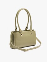 Bolso De Hombro Con Textura Y Pendiente verde