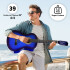 Guitarra Criolla Clasica Tamaño 4/4 39 Para diestros Con Estuche Funda Y Puas Imback Color Azul Guitarra Criolla Clasica Tamaño 4/4 39 Para diestros Con Estuche Funda Y Puas Imback Color Azul