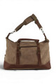 Bolso de viaje de lona Marrón
