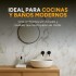 Placa PVC Símil Mármol 2,44x1,22m 3mm Pack X20 Mármol Blanco Gris