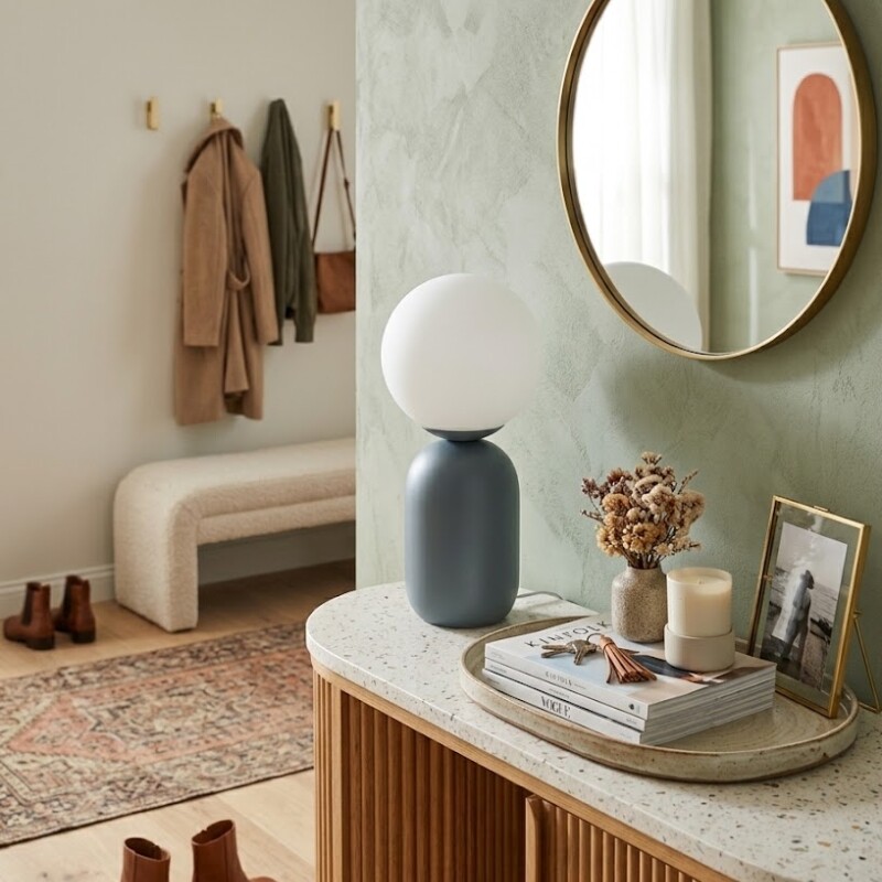 ARTEFACTO DECORATIVO DE MESA DALU Luminaria De Mesa Dalu Gris