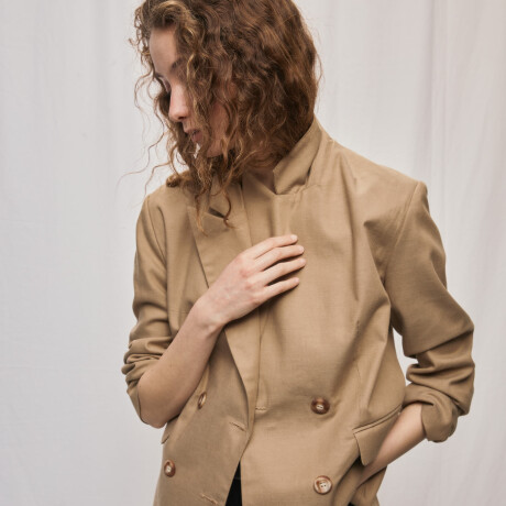 BLAZER VECTOR CAFÉ Café