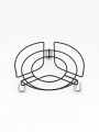 SOPORTE DE METAL CON RUEDAS NEGRO