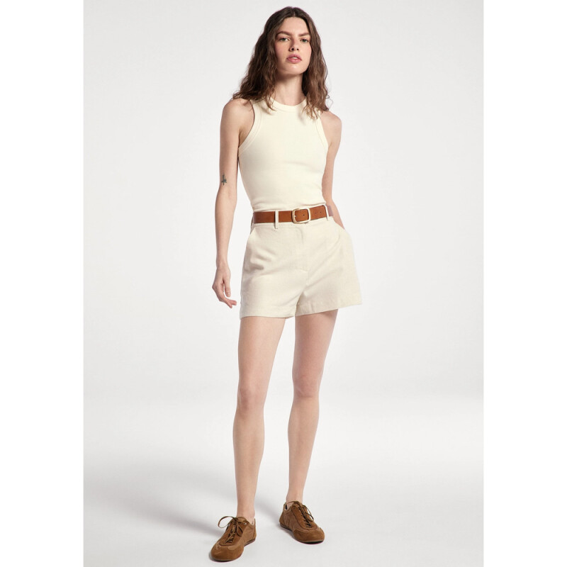 BLUSA SM FEM BEGE MESCLA
