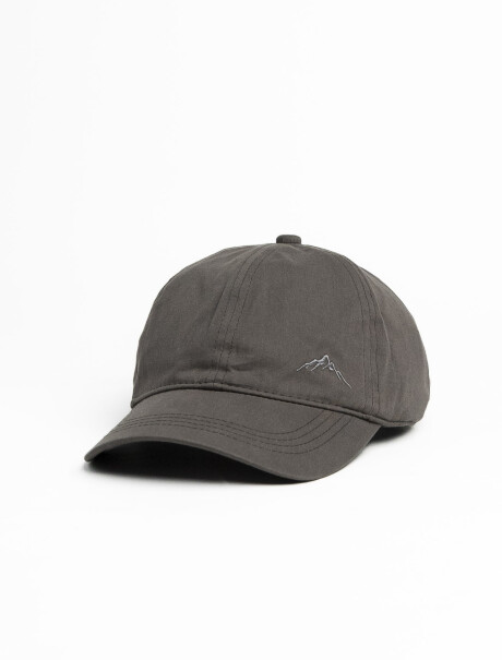 Gorro con Visera Algodón Gris Oscuro