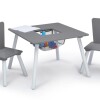 Set juego de mesa y organizador 6 contenedores Gris/Blanco con almacenaje Set juego de mesa y organizador 6 contenedores Gris/Blanco con almacenaje