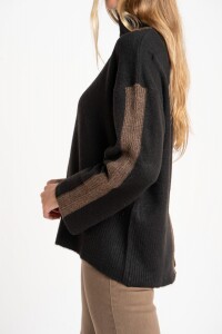 Polera Combinada Negro