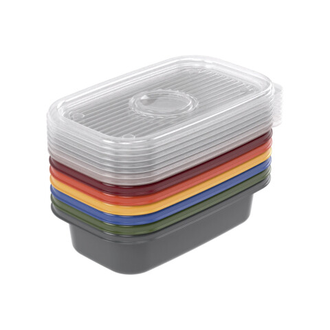 Pack x 3 Recipientes Rectangulares POP Colores 520ml U
