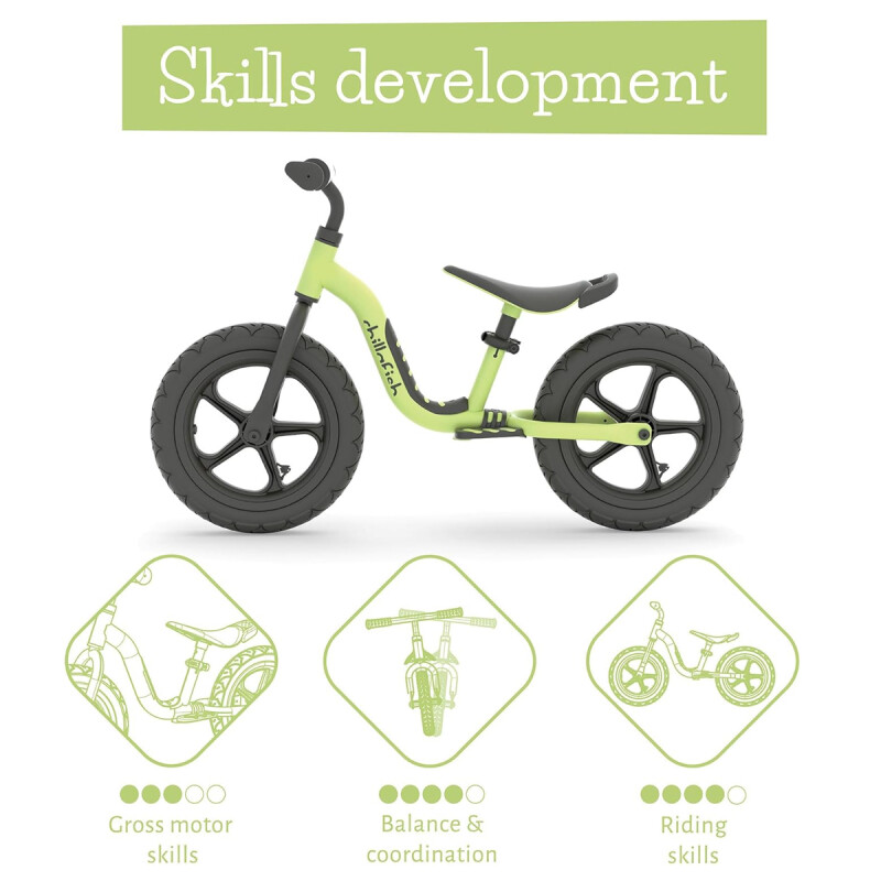 Bicicleta de equilibrio Charlie Sport 12" Pistacho Chillafish Bicicleta de equilibrio Charlie Sport 12" Pistacho Chillafish