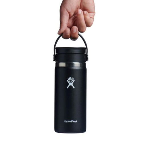 Botella Hydro Flask 16 Oz Wide Mouth W/ Flex Sip Lid - Negro Botella Hydro Flask 16 Oz Wide Mouth W/ Flex Sip Lid - Negro