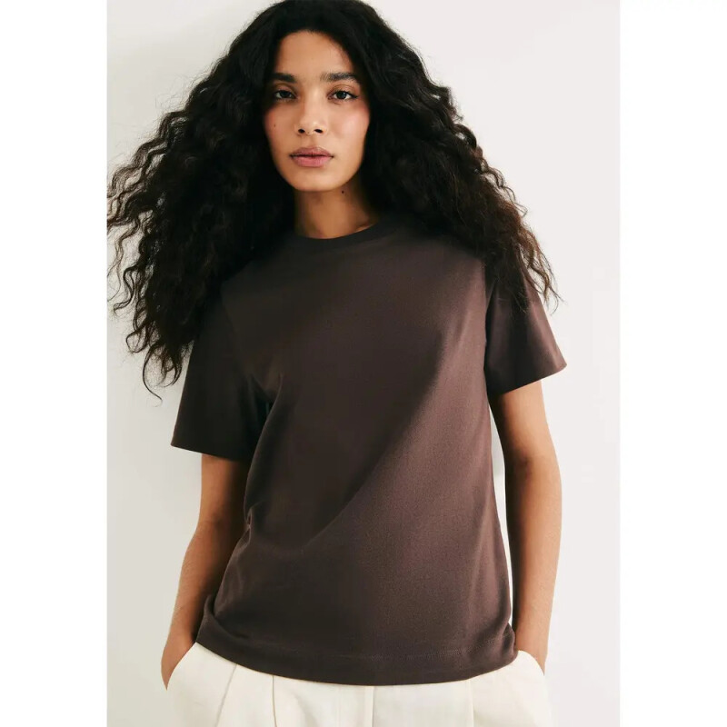 BLUSA MM FEM MARROM ESCURO