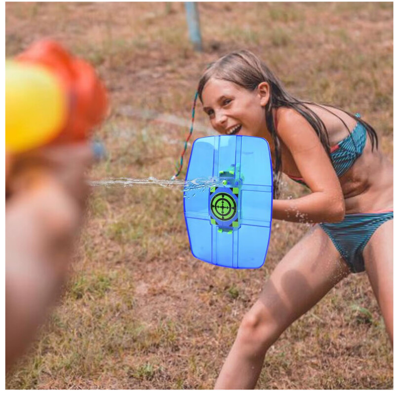 Pistola de agua con escudo objetivo Pistola de agua con escudo objetivo