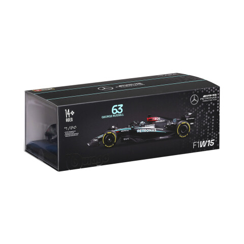 Auto Bburago Formula 1 Mercedes Benz con Exhibidor Escala 1:24 Lewis Hamilton