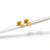 Caravanas Flor Oro 18k- Oro 18k - Sin piedra- CA9501 sinpiedra