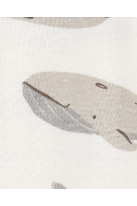 Pack dos pijamas una pieza de algodón, con pie, estampados Sin color