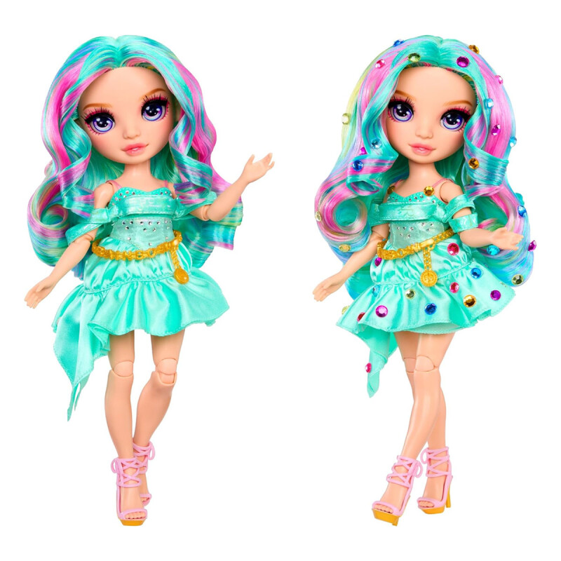 Muñeca Rainbow Brillos Gemas High Be Dazzling 28 cm Celine Turquoise Muñeca Rainbow Brillos Gemas High Be Dazzling 28 cm Celine Turquoise