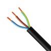 CABLE BAJO GOMA 3X1 METRO Negro
