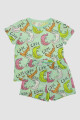 Pijama infantil<br /> cocodrilo Verde acqua