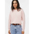 BLUSAO ML FEM ROSA CLARO